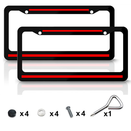 Metal red line - red, suv